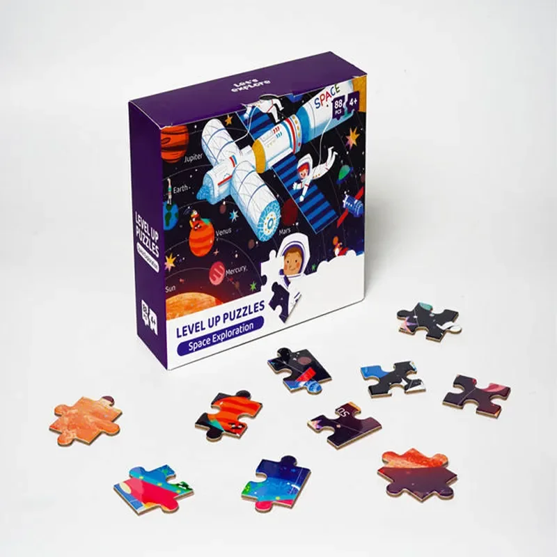 Custom Level up Puzzle My Sweet Home for Girl 50 54 88 100 Pieces Paper Eco-friendly Shenzhen Customized Kids Gifts 5 to 7 Years