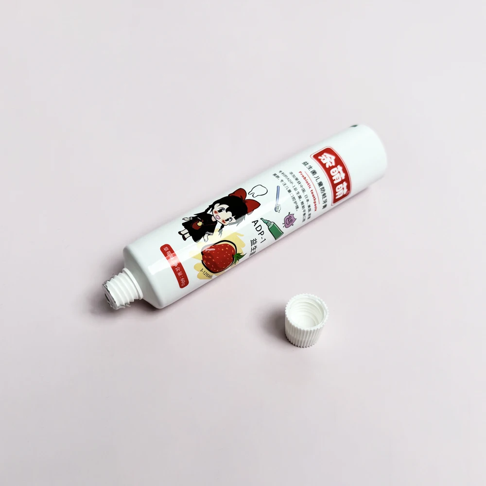 Wholesale plastic ABL toothpaste tube 100ml 60ml with lid, empty cream hose, laminated toothpaste tube packaging
