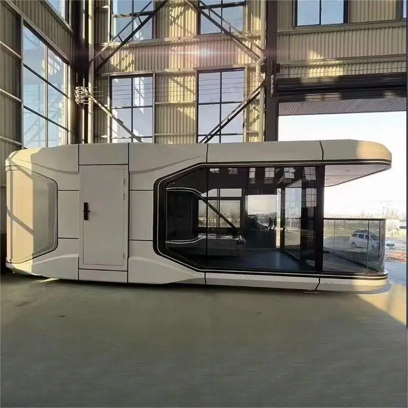 Smart Removable Homes Prefab Capsule House with Bathroom Sunshine Room AI Voice Control Tiny House Villas