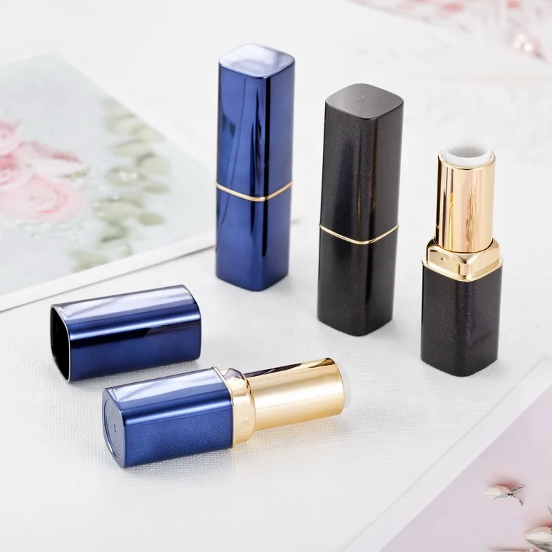 New arrival gold buckle square empty oem portable cheap lipstick tube