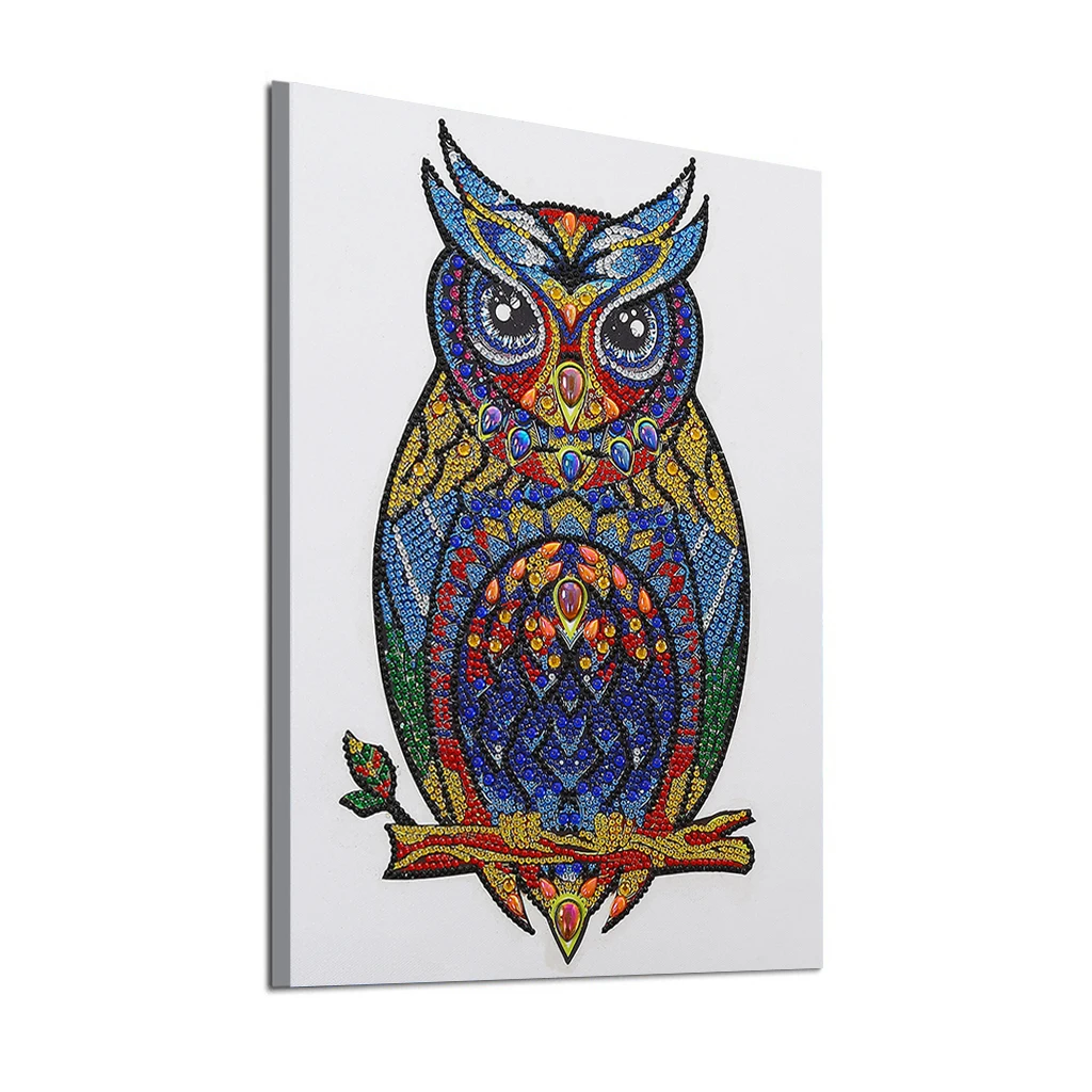 5D DIY Diamond Painting Special Diamond Embroidery Flower Tree Owl Diamond Painting Rhinestone Crystal Home Decoration