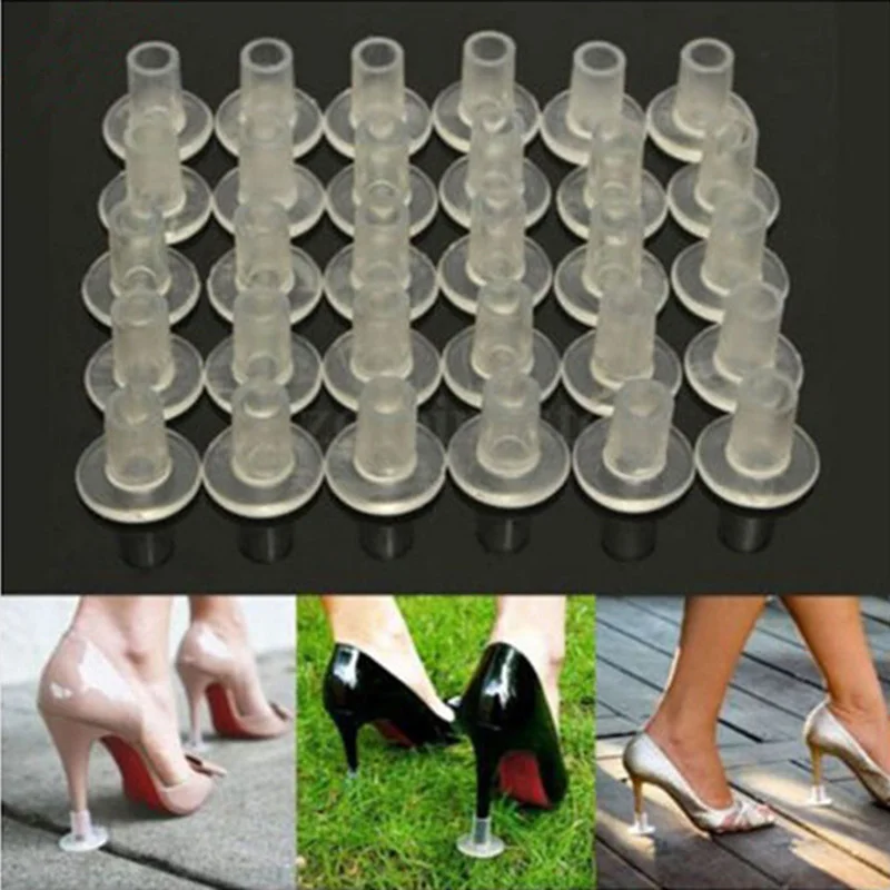 1 Pairs High Heel Protectors Latin Stiletto Dancing Covers Heel Stoppers Antislip Silicone High Heeler For Wedding Favor Soft  M