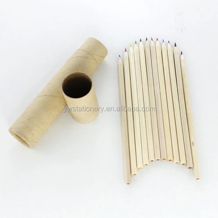 Factory Direct Sale 3.5 Inch Natural Rainbow Colour Mini Colored Pencil Set Kids Drawing Pencil