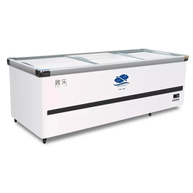 RUITAI Factory Price Commercial Supermarket Refrigerator Island Display Refriger Cabinet Refrigerators Freezers For Sale