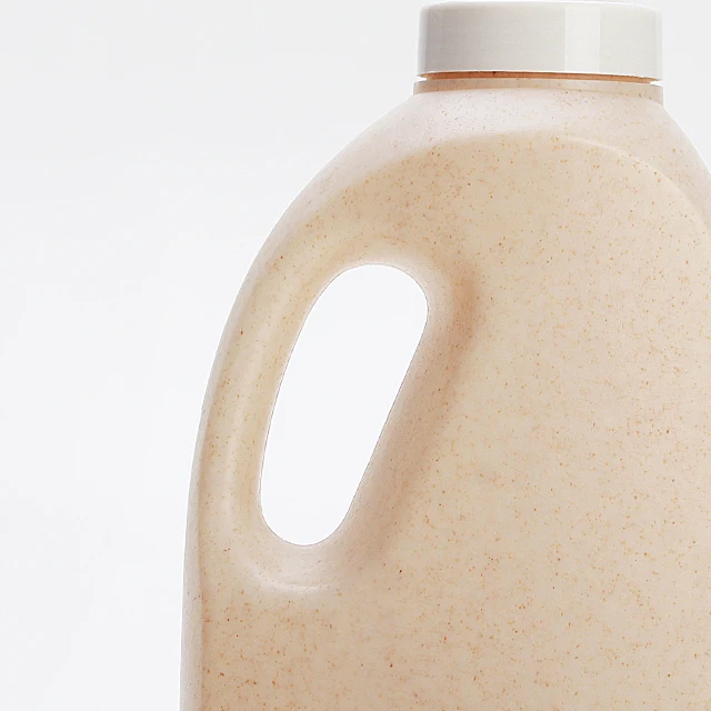 Eco Friendly Shampoo Bottle Biodegradable Wheat Straw Plastic Bottle Liquid Packaging 1000ml