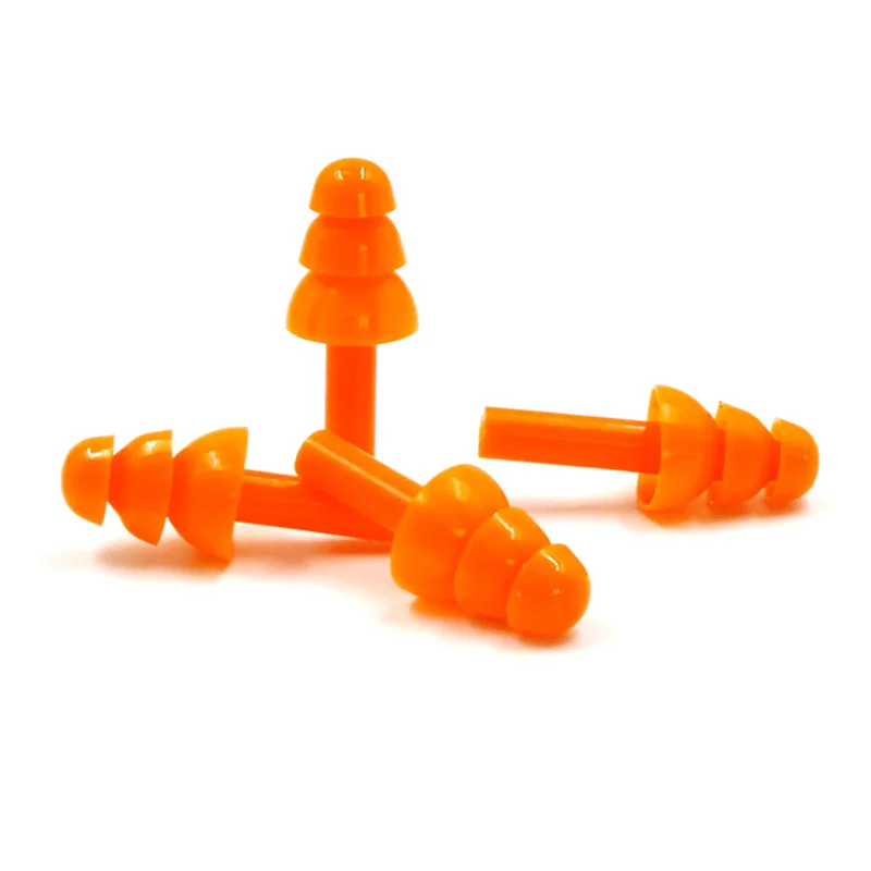 Factory Sell Reusable Noise Canceling Ear Plugs Sleeping Earplugs Waterproof Noise Reduction Soft Silicone Earplugs
