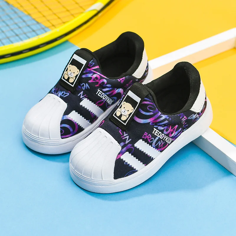  Factory direct supply Shell Head Shoes Little kids childrens casual shoes