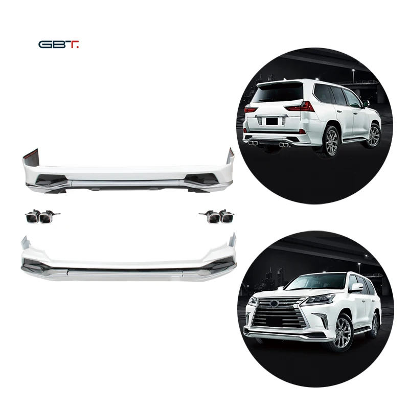 GBT 2016 LX570 Car Parts And Accessories Facelift Body Kit For 2016 Lexus LX570 Upgrade M Model Bumper Lip