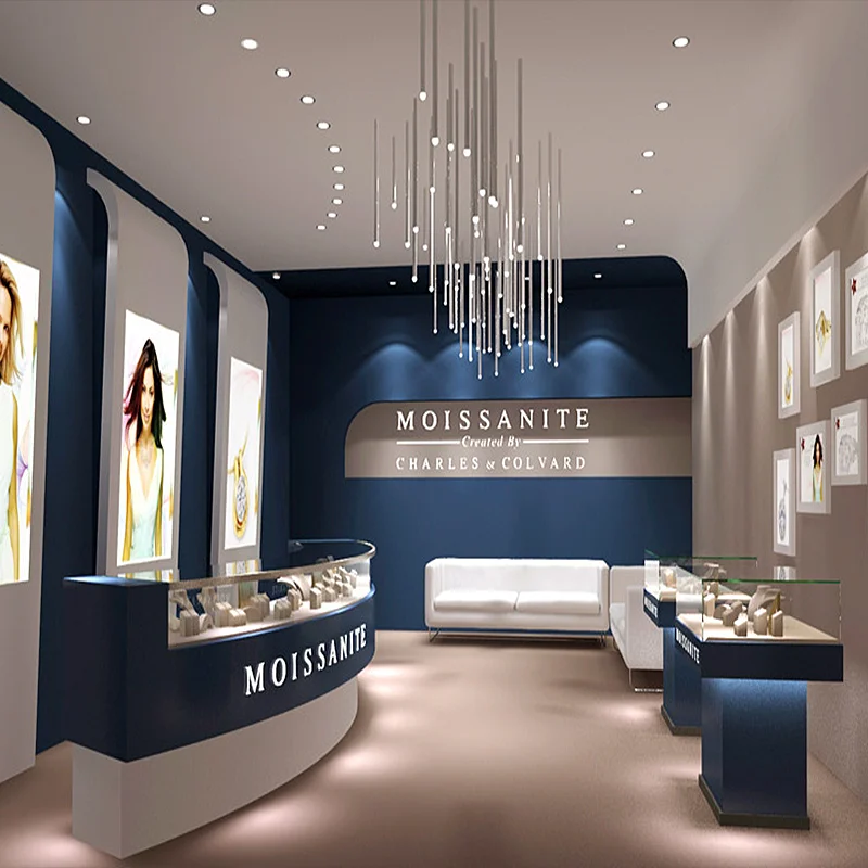 Высококачественный стеклянный шкаф для ювелирных изделий, бутиковый шкаф для ювелирного магазина