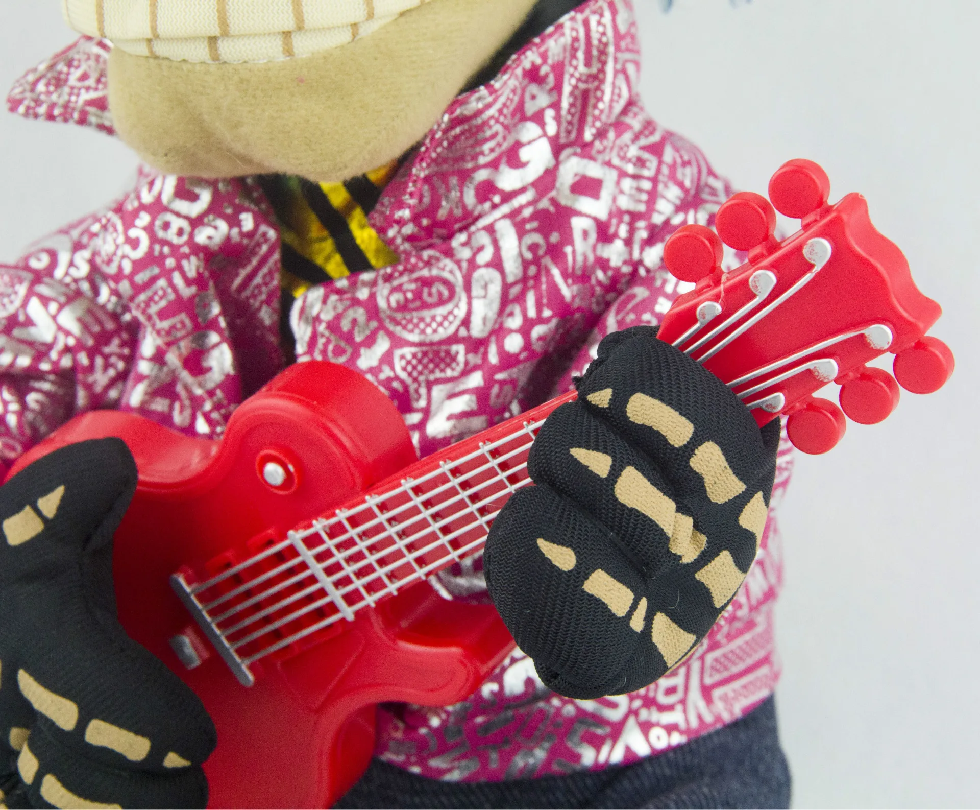 Wholesale electric plush toys Halloween gifts skeleton ghost mouth moving singing guitar swing flash funny creative toys