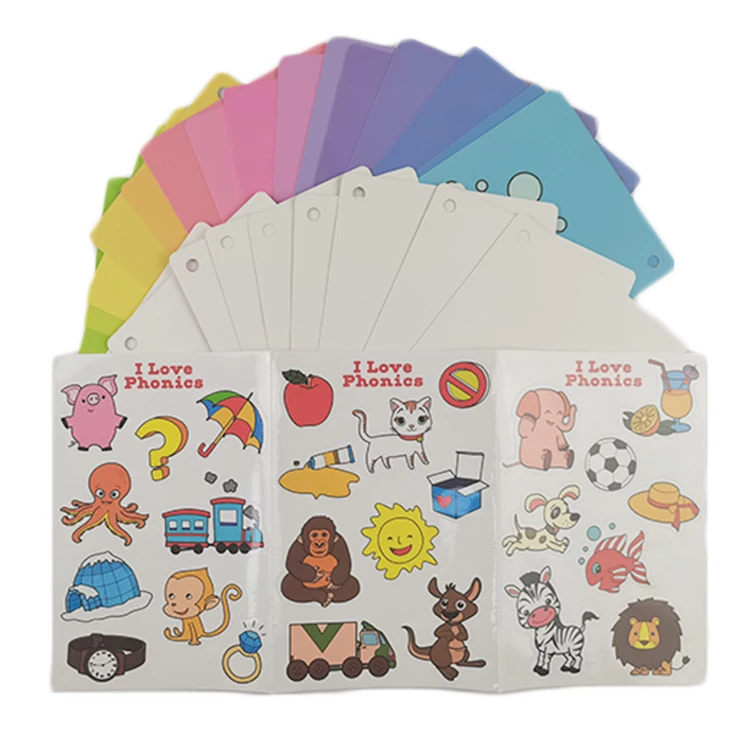 Hot Sale Kids Educational Flash Cards Custom Printing Custom Logo Printing Learning Flash Cards