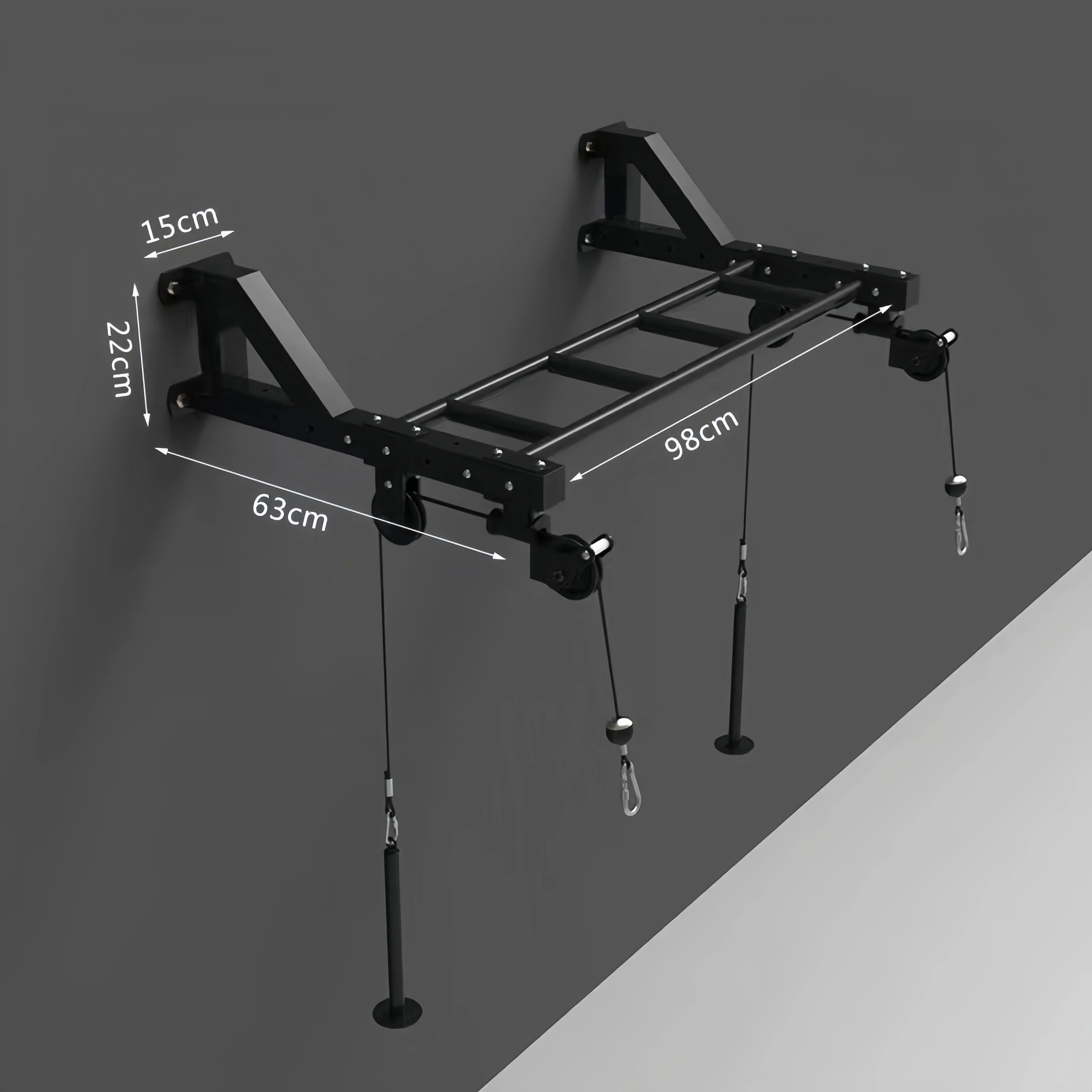 Multifunction wall mounted Pull up bar Home gym pulley block single parallel Rally Sports Equipment Double Cable Machine