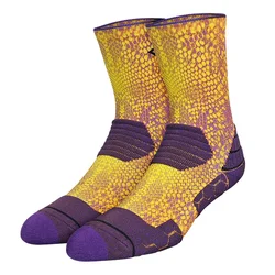 2022 OEM Fashion Tie Dye Sports Socks Custom Printing Sublimation Basketball Cushion Terry Sports Socks