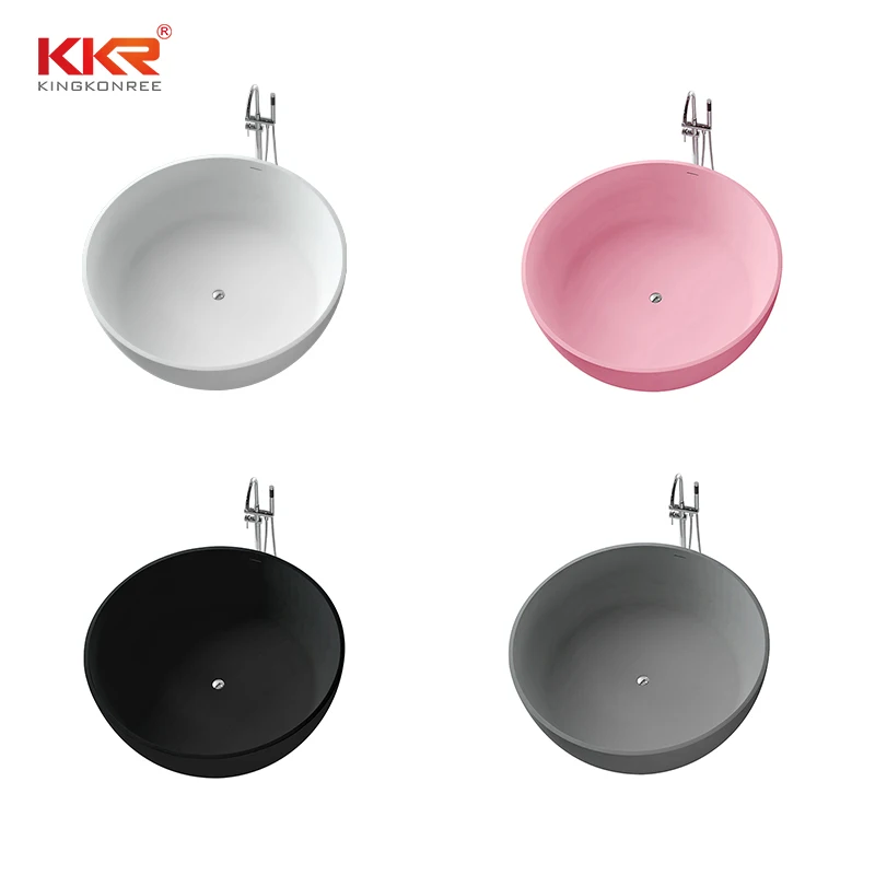 
Japanese Adult Size tall soak Bathtubs Artificial Stone Free Standing Bath tub 