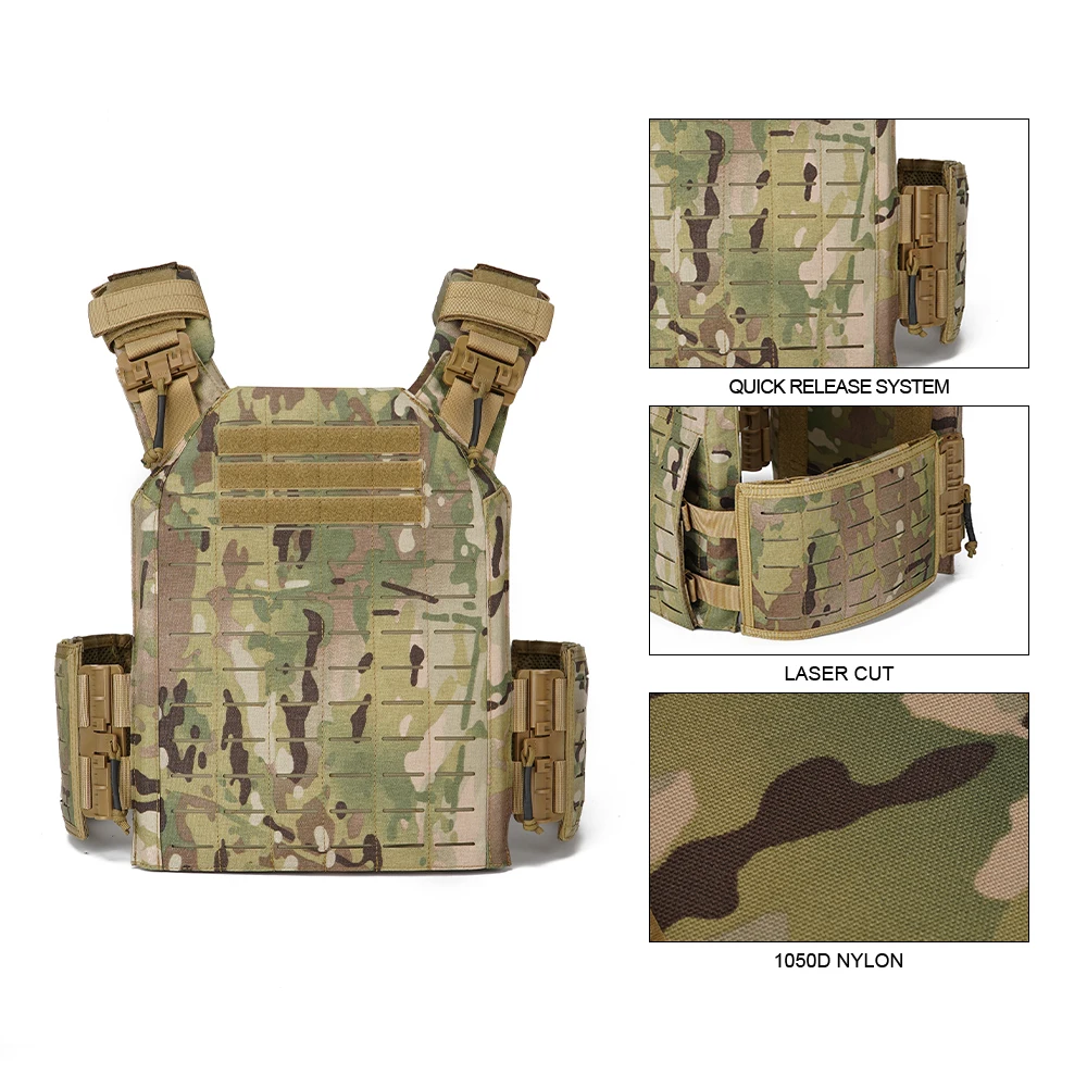 GAF High Quality 1000D Nylon Outdoor Quick Release Molle Combat Nylon Vest Tactical Vest Plate Carrier
