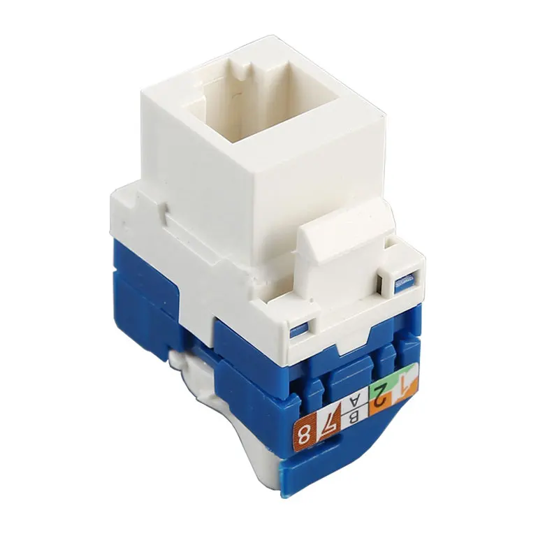Whirling Wire CAT6 RJ45 Toolless LAN Insert Keystone Ethernet Module Jack Gigabit UTP Tool-free Internet Socket