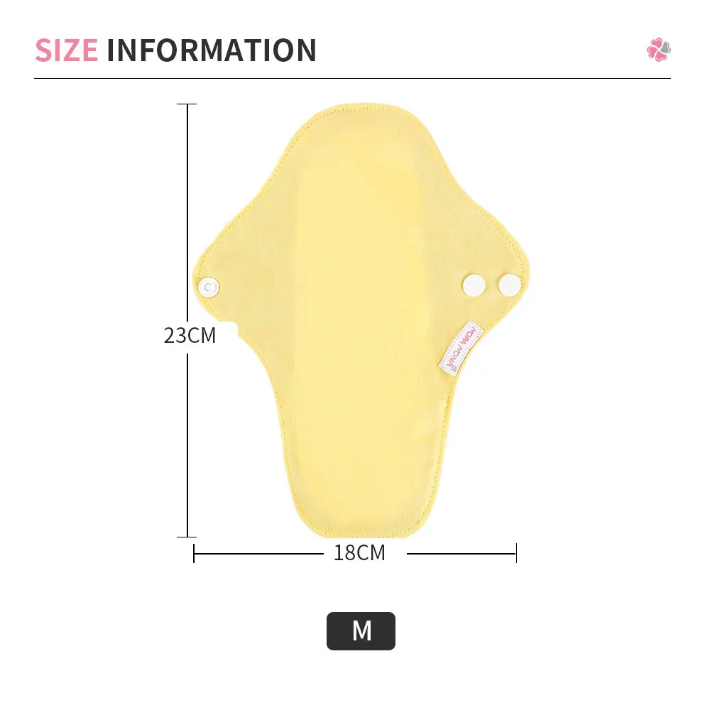 Mora mona Organic Cotton Cloth Menstrual Reusable Washable Sanitary Pad reusable washable reusable women sanitary napkin