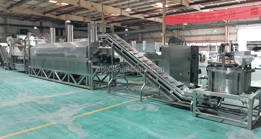 green peas frying line