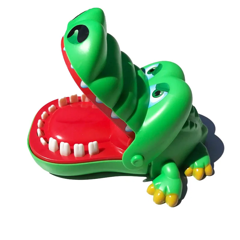 HLC497 Hot Selling Biting Finger Crocodile Fidget Toys Desktop Gaming Biting Finger Tricky Kids Toys Funny Crocodile Bite Toy