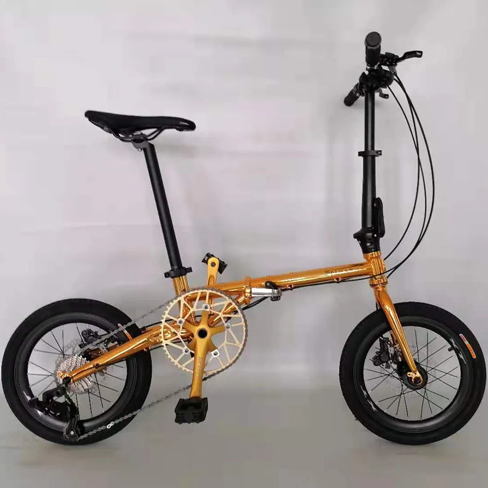20 дюймов Углеродистая стальная рама складной велосипед с переменной скоростью двойной дисковый тормоз горный велосипед