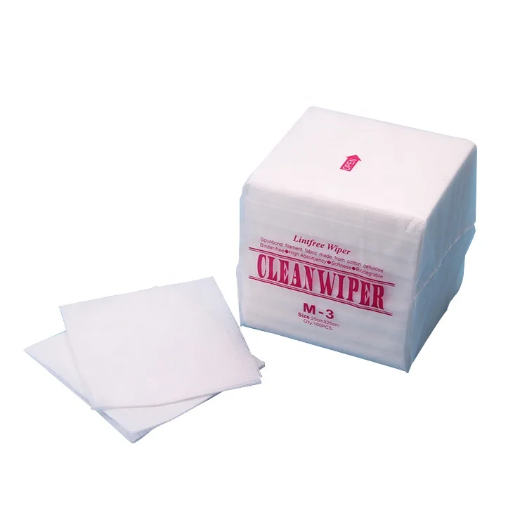 Сельское хозяйство абсорбент Spunlace нетканые вискоза полиэстер Cleanroom салфетки