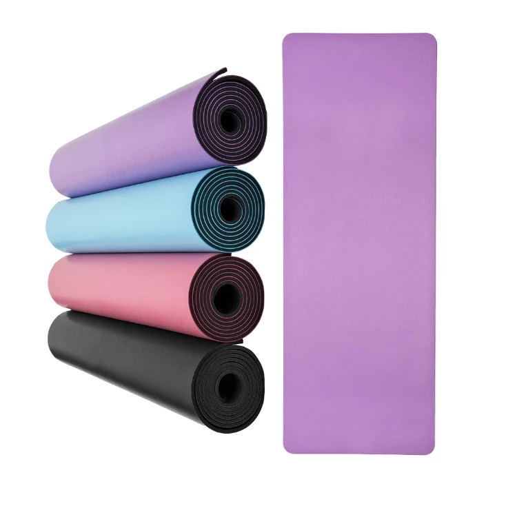 custom 4 mm body line natural printable pu rubber yoga mat
