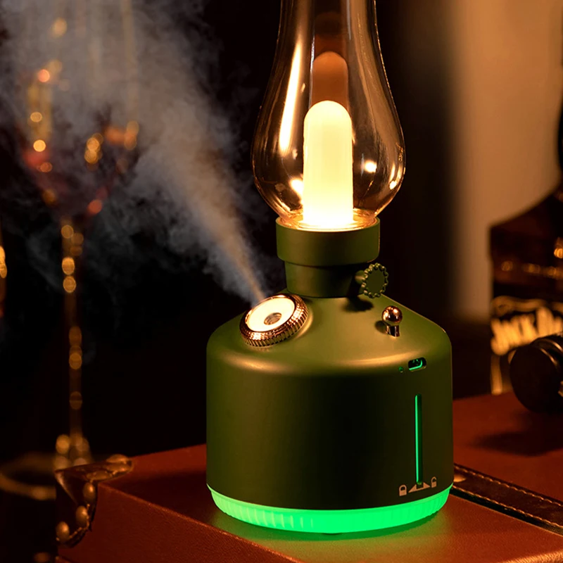 heat lighting aroma dimming bedside mist aromatherapy machine diffiser with essential oil air duct diffuser humidifier