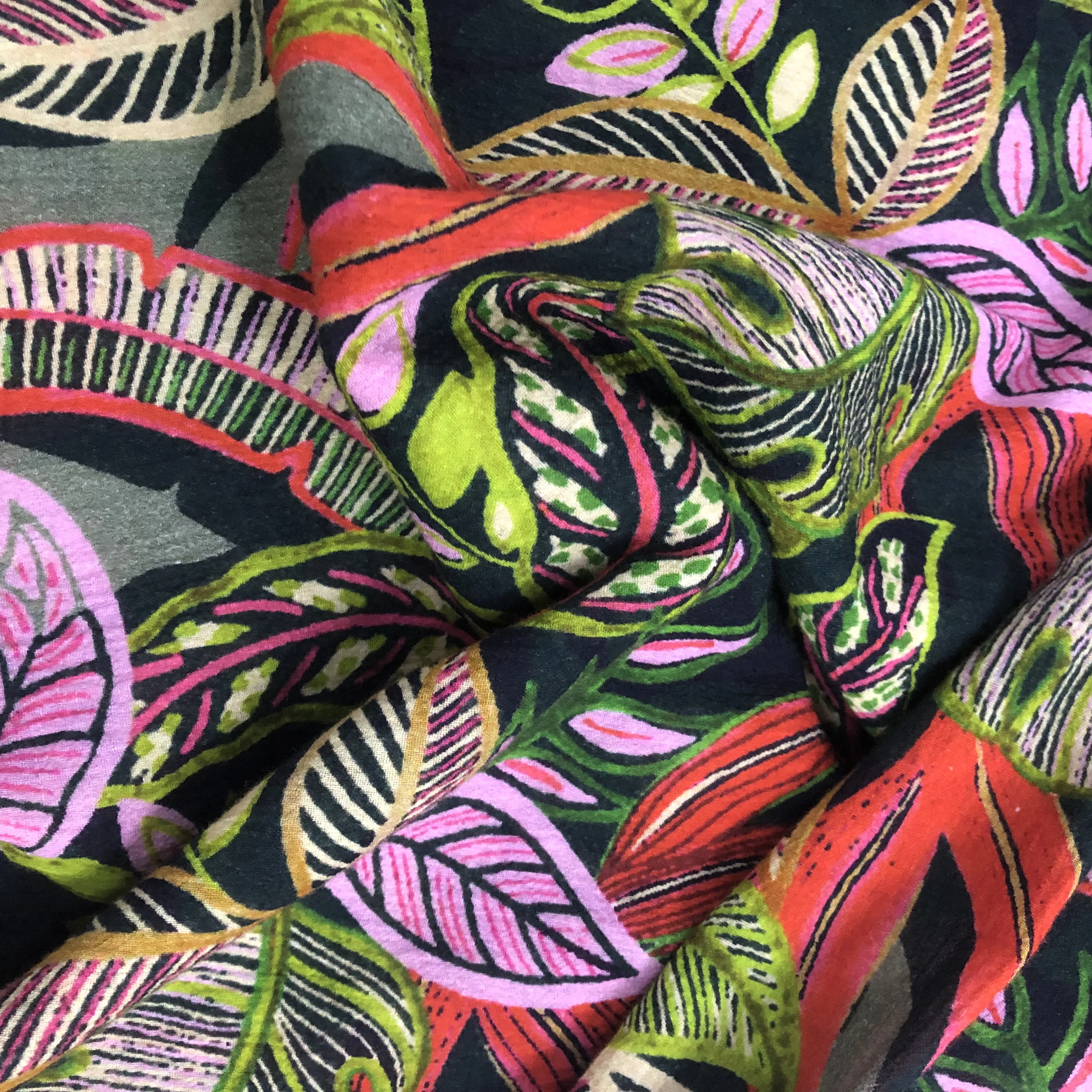 100 Cotton CDC Crepe de chine Printed Woven Fabric For Women Clothing