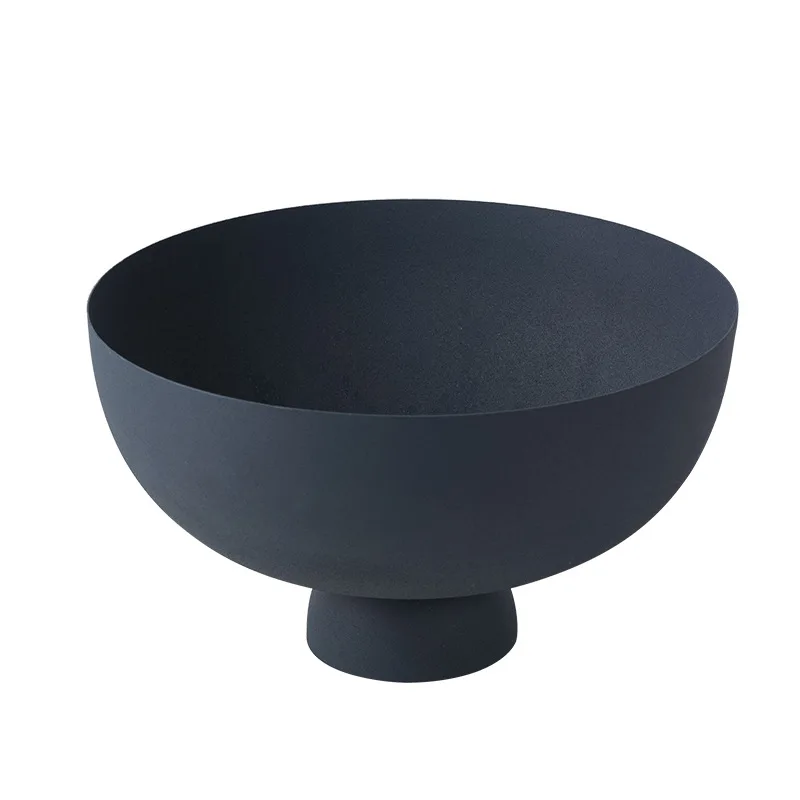 Morandi Color Matt Blue Series Metal Bowl Chocolate Tray For Wedding Banquet Arabic Ramadan Service Home Decor