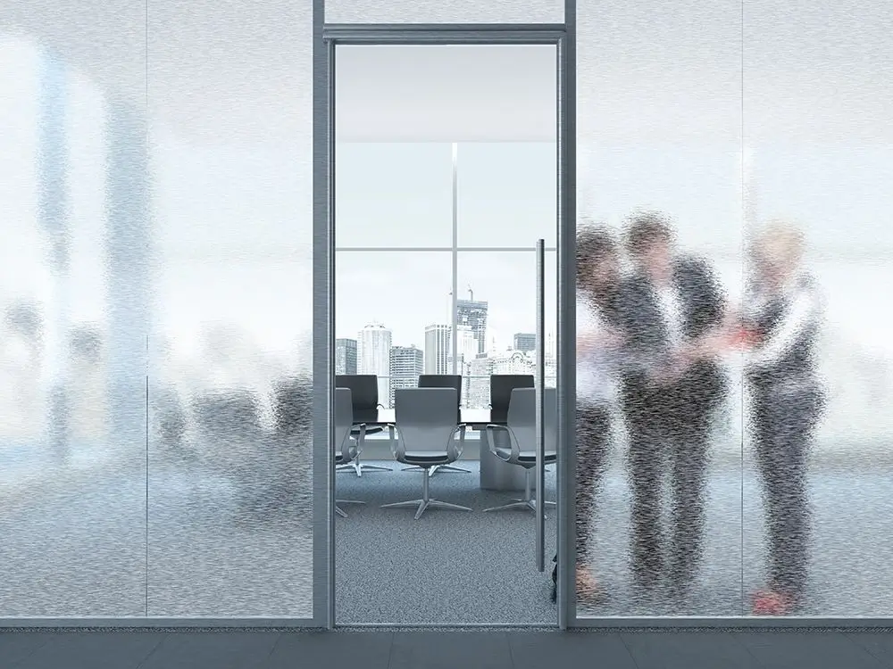 Premium Static Cling Window Film Privacy Glass Office Bathroom Clear Waters Horizontal Film Decorations Sun Blocking Film