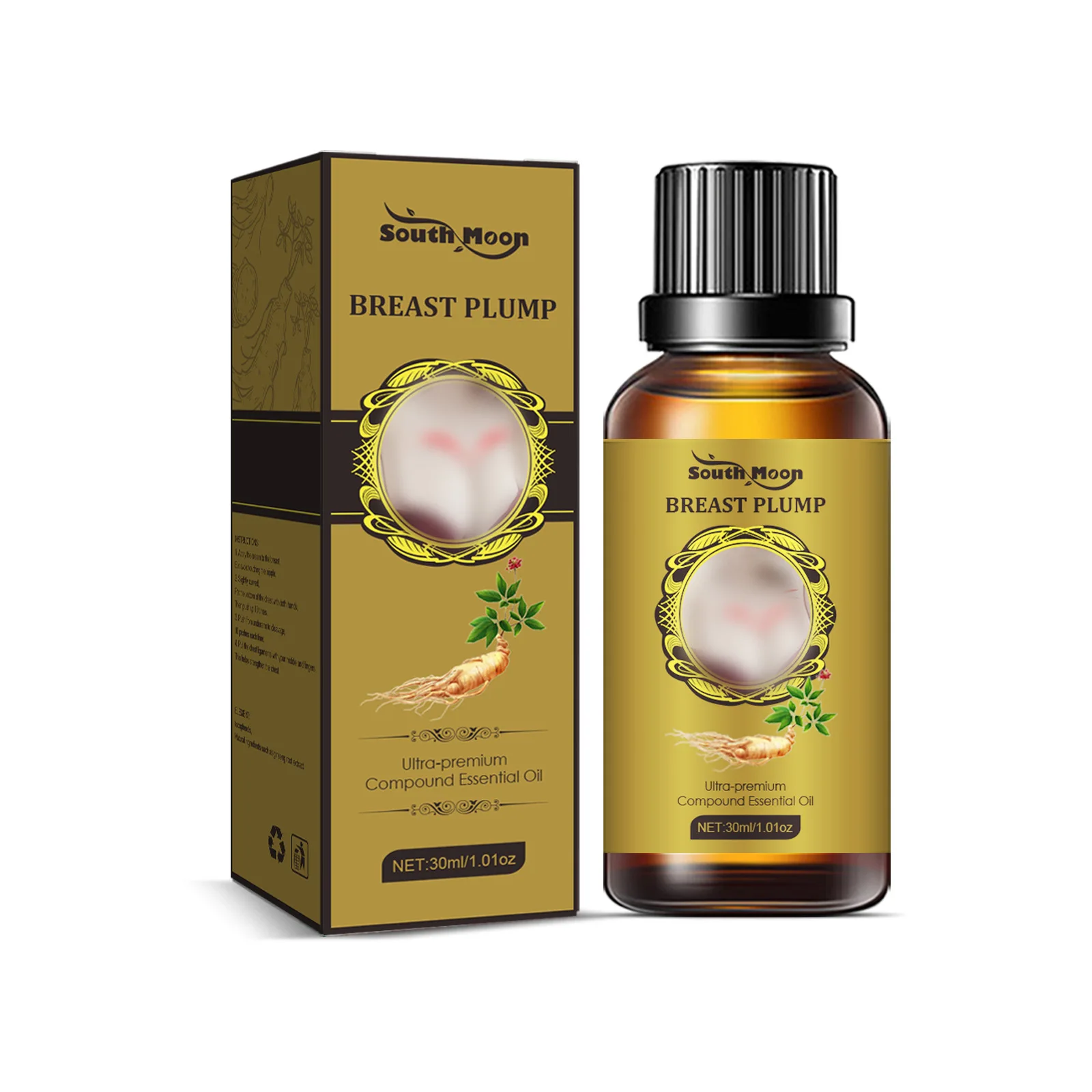 South moon beauty milk serum oil rich rhyme beauty milk breast plump and tight lifting nursing massage serum oil 30ml