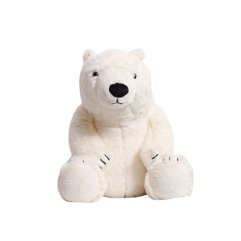 Hot Selling Custom Cute Bear Adorable Hippo Doll Plush Stuffed Animal Polar Bear Soft Toy Hippo Doll for Kids Gift