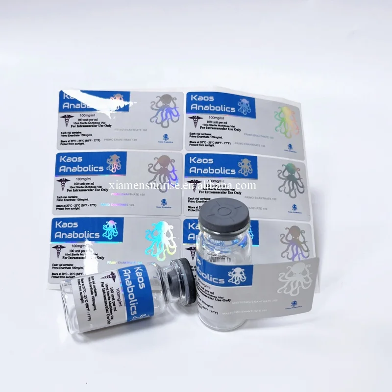 Good price custom name steroid sticker pharmaceutical tablet 10ml vial labels for Primo