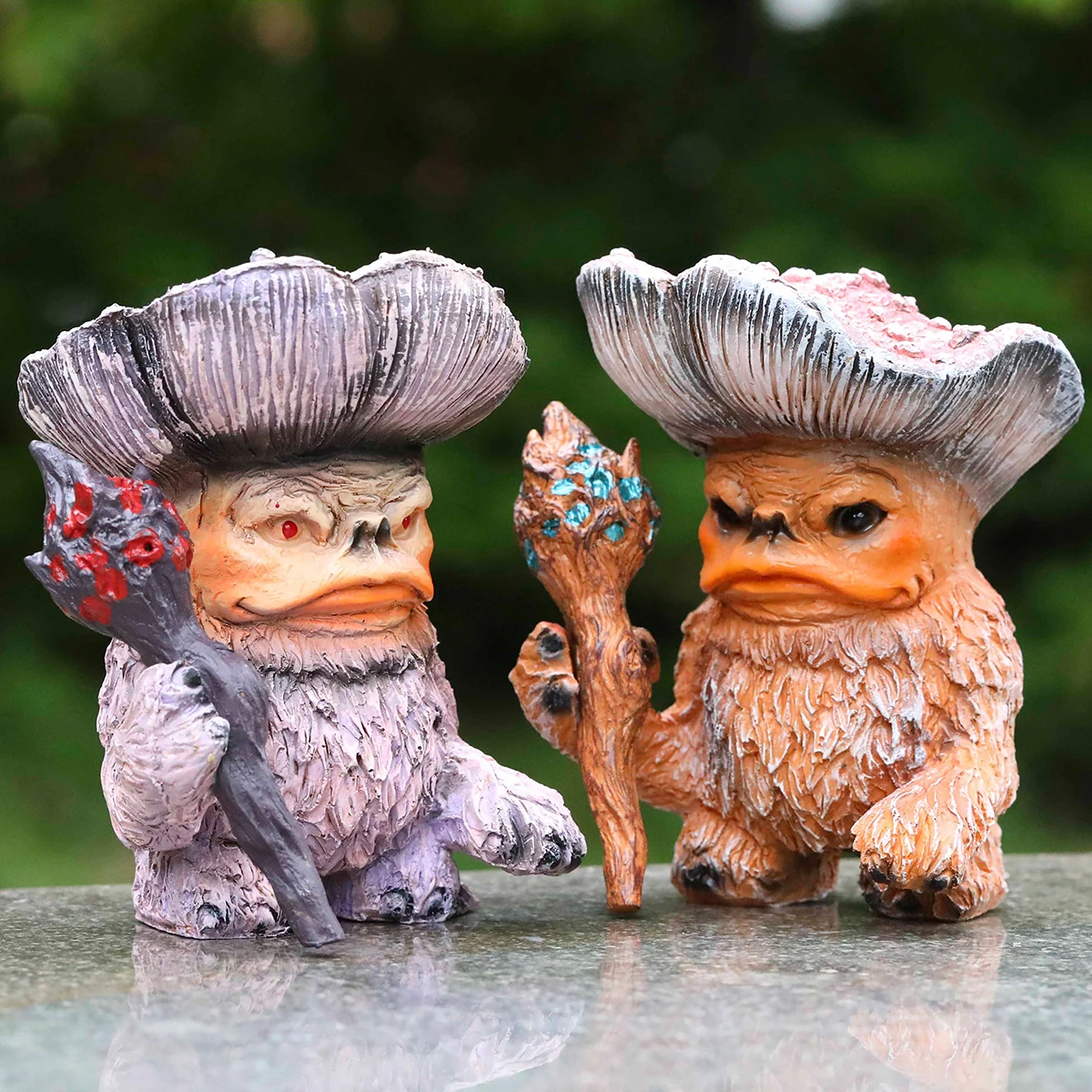 Outdoor Cartoon Mushroom Monster Elf Shaman Troll resin crafts garden decorations gardening decorations