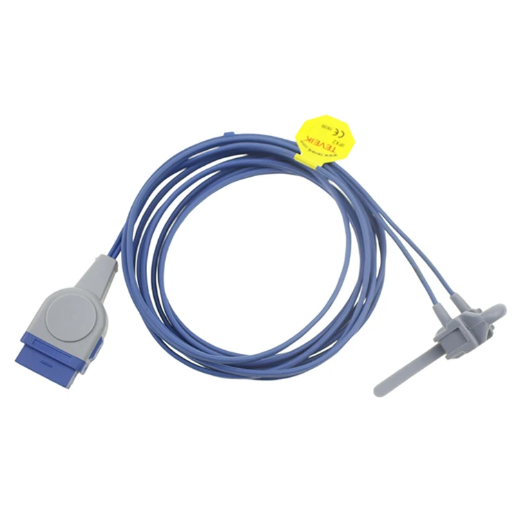cheap reusable durable adult silicone soft tip spo2 sensor cable for GE Ohmeda 11pin