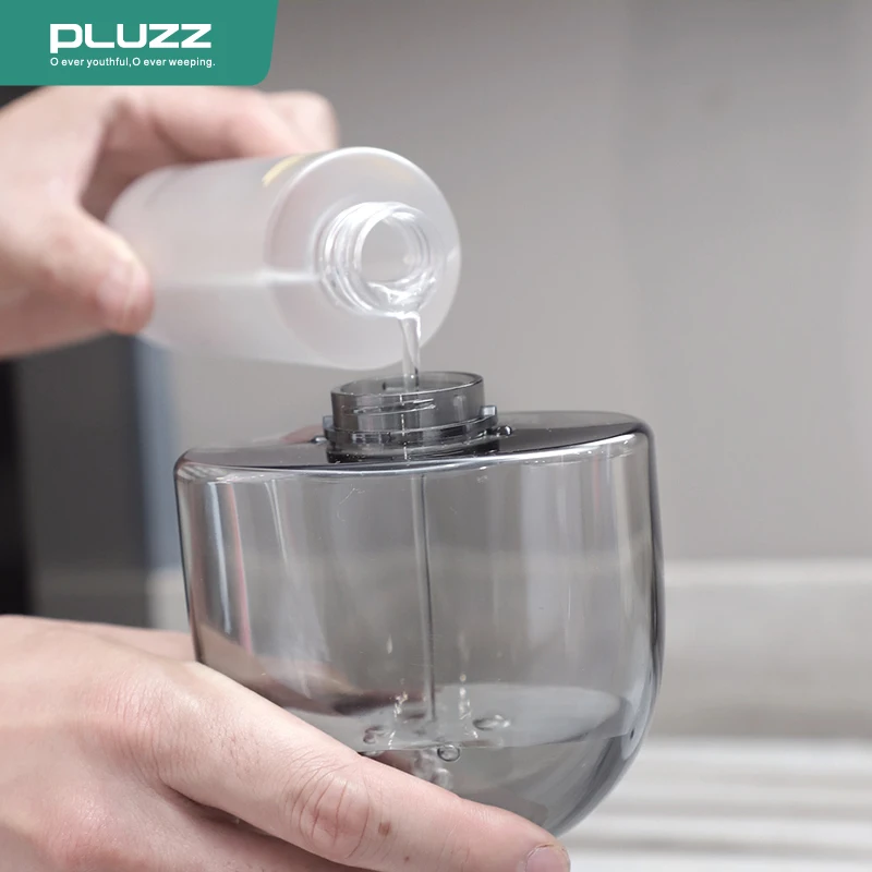 Liquid Soap Dispenser Pebbles Shape Dispenser Liquid Soap PLUZZ Temperature Display Recharged Machine For   House Hotel