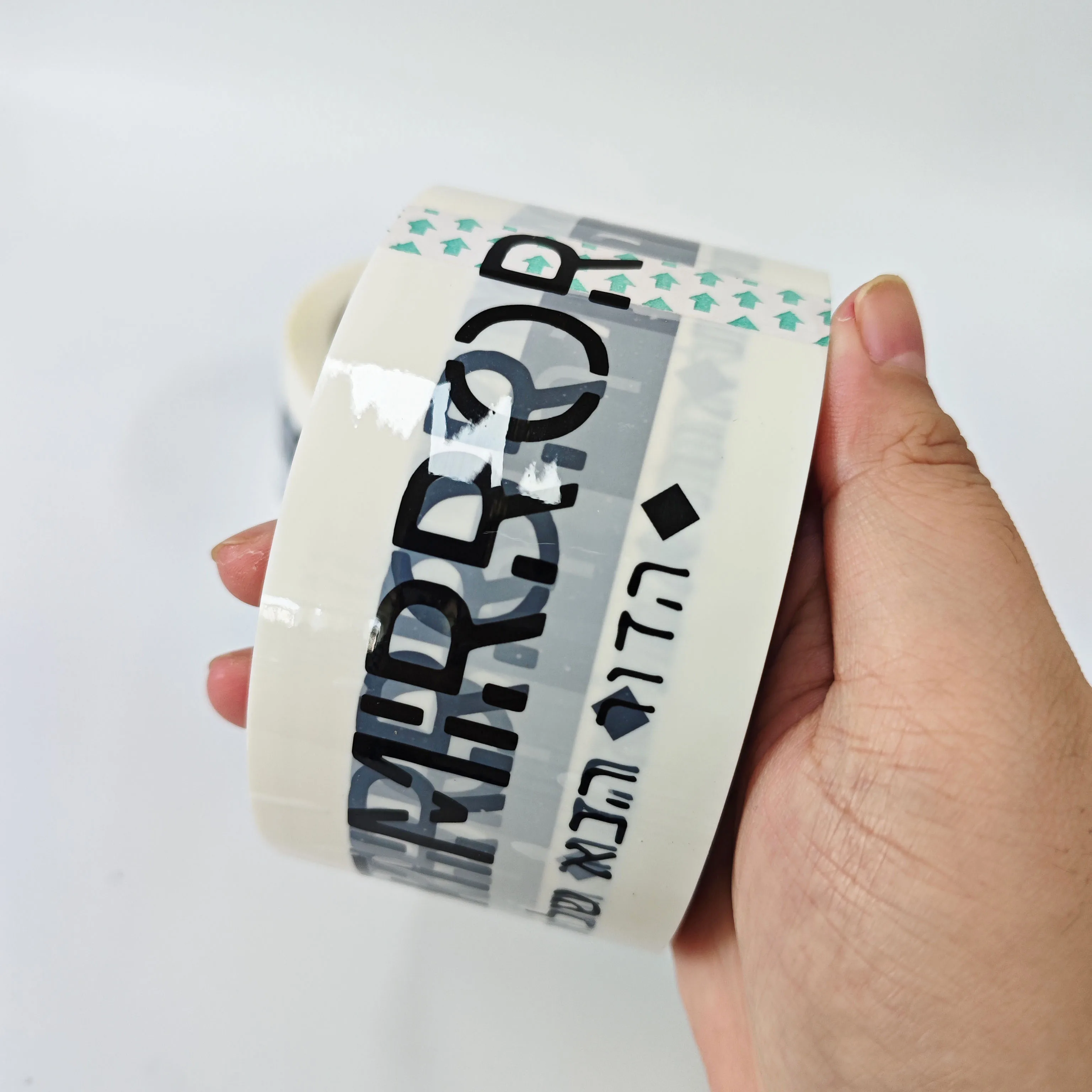 Custom Shipping Box White Sealing Tape BOPP Adhesive Hot Sale Roll High Quality logo