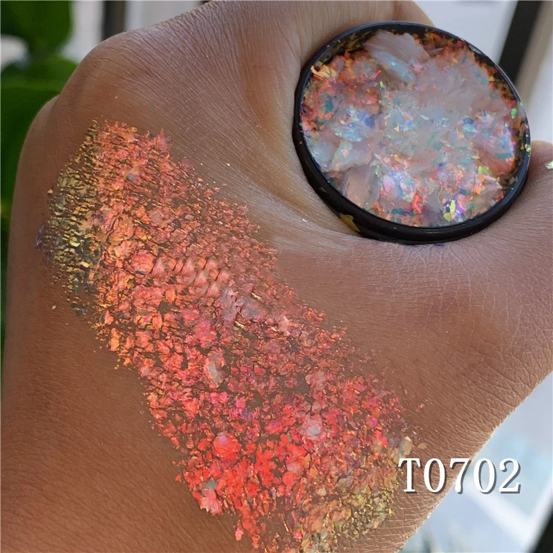 Wholesale Chameleon Loose Eyeshadow Glitter 7 Colors Private Label Loose Duochrome Pigment Eyeshadow