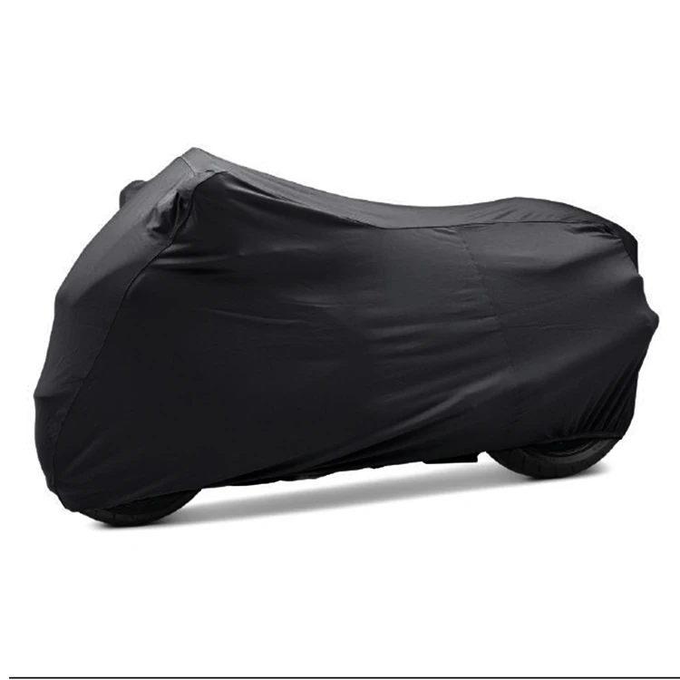 Fit Most Size Custom LOGO Super Stretch Soft Elastic Fabric Indoor Motorcycle Cover