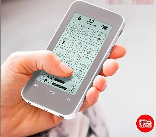 
Dual Channel Touch Screen Tens Massager Electrotherapy Machine Pulse Massager 