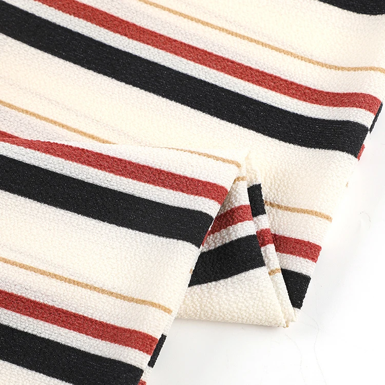 Прямая оптовая цена от поставщика, плетеная шифоновая полосатая ткань