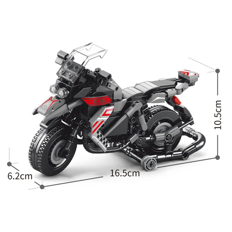 CPC CE Cool Technic Racing Motorcycle Model Toys DIY Boys Block Kids Motorcycle With Helmet Kids Toys Building Block Set