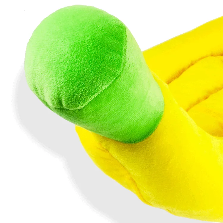 Memory Foam Washable Dog Bed Wholesale Banana Shape Funny Pet Beds Calming Dog Nest Cat Pet Deep Sleeping Bed