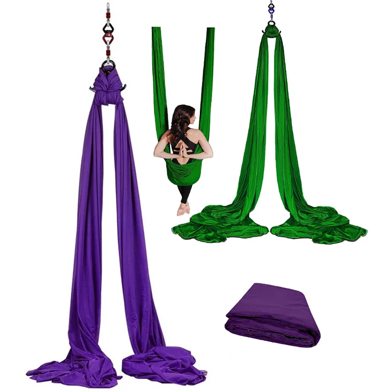 Hot Sales High Quality 8m Silk Durable Anti-Gravity Flying Aerial Yoga Swing Hammock for Aerial Yoga Pilates Exercises