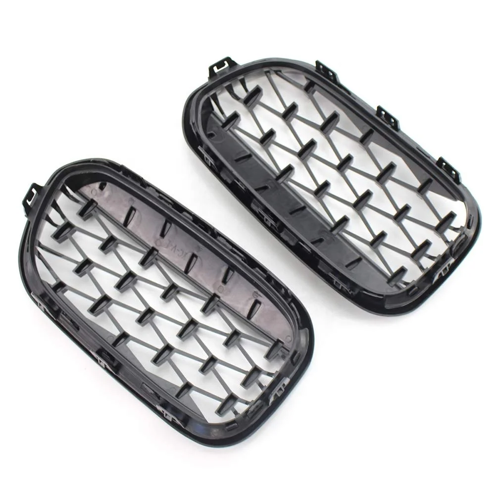 New product Front Bumper Kidney Mesh Grille Grill Diamond Style Chrome  For BMW F20 F21 LCI 2015 2016 2017