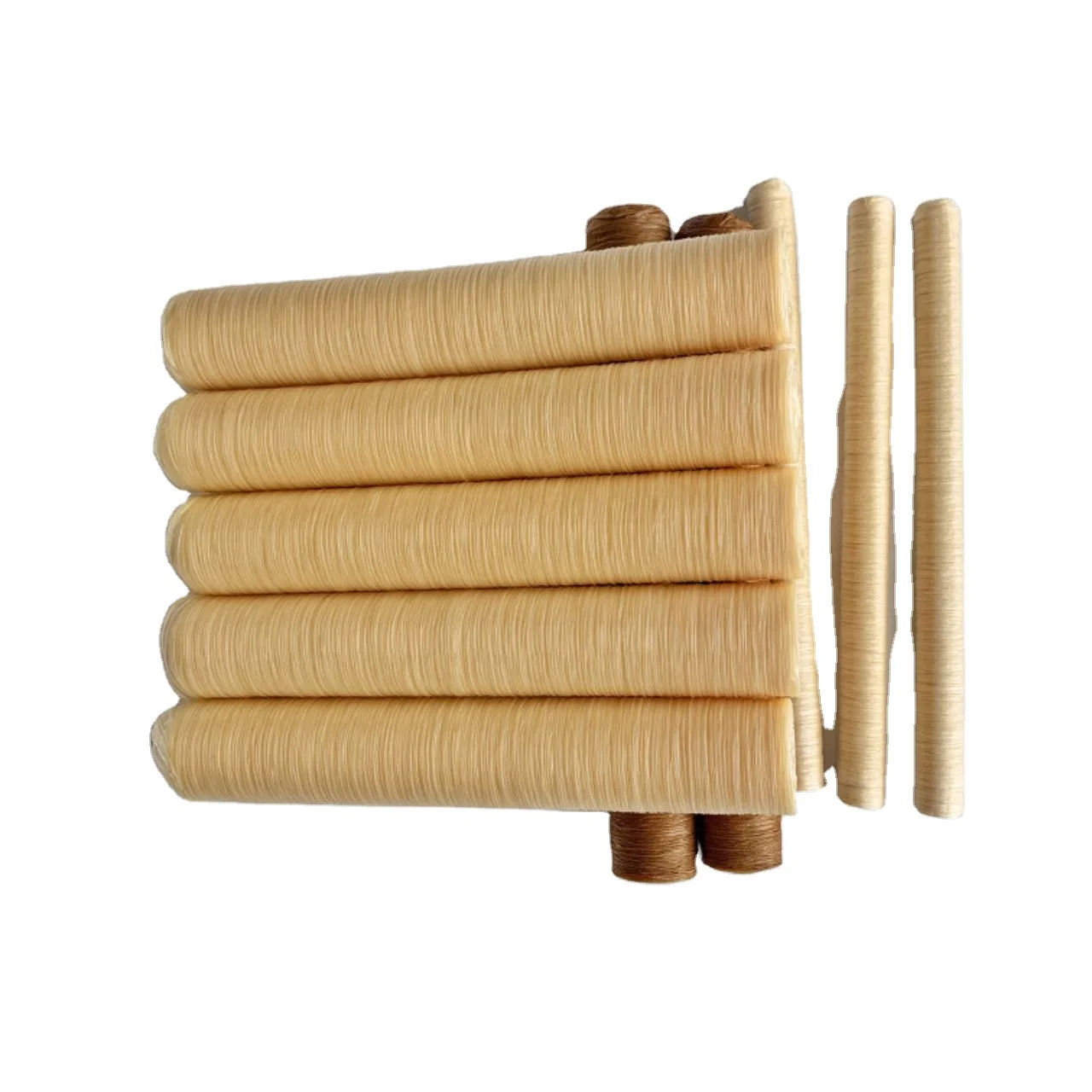 40mm  Collagen Sausage Casing 100% Nature Shirred Edible Halal Collagen Protein Sausage Casing For Ham Packing