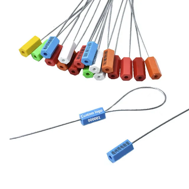 
1,8 мм высокий алюминиевый сплав металлический номер безопасности стальной провод уплотнительные кабельные уплотнения для контейнеров 