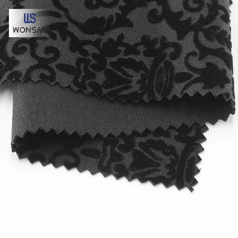 1MOQ Stock Polyester Rayon Spandex For Coat Jacket Clothing Material Roma Flocking Ponte Fabric En Tissu Customizable