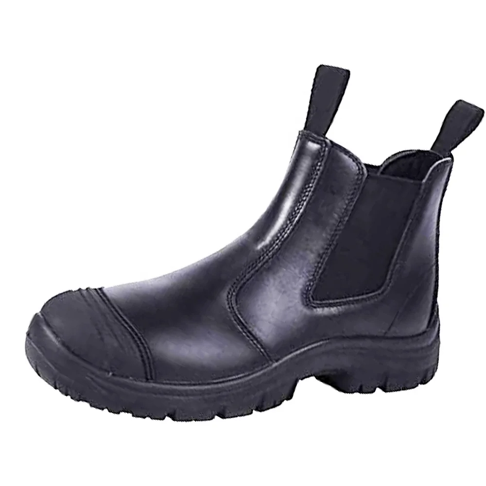 Safety Shoes Breathable Men Work Boots Electrical Slip Resistant Quick Dry Comfortable Leather Steel Toe