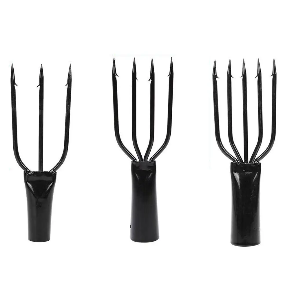 Fishing Spear 3/4/5 Prong Spearhead Fork Harpoon Tip With Barbs Diving Spear Gun Head Fishing Tools